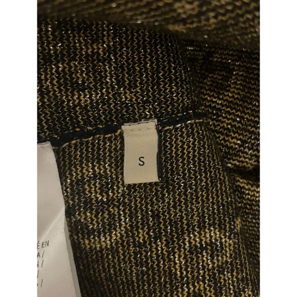 Gucci Womens Black & Gold GG Monogram Knit Short-Sleeve Dress With Pocket Detail - Picture 11 of 16